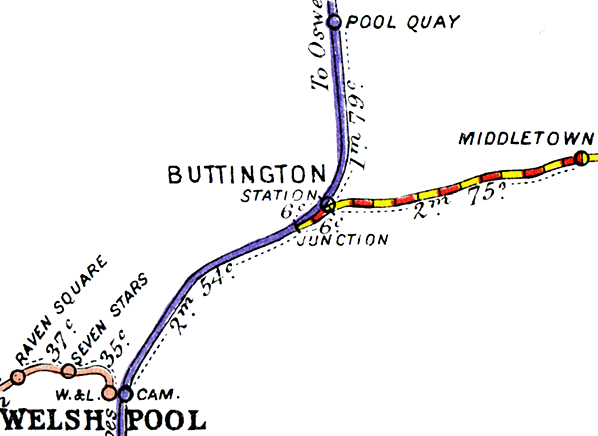 Buttington Railway Station Photo 3 Welshpool to Pool Quay & Middletown Lines 