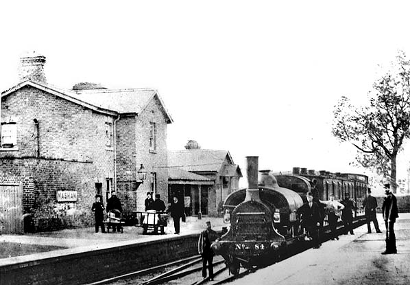 North Eastern Rly. 7 Tanfield and Melmerby Line Masham Railway Station Photo 